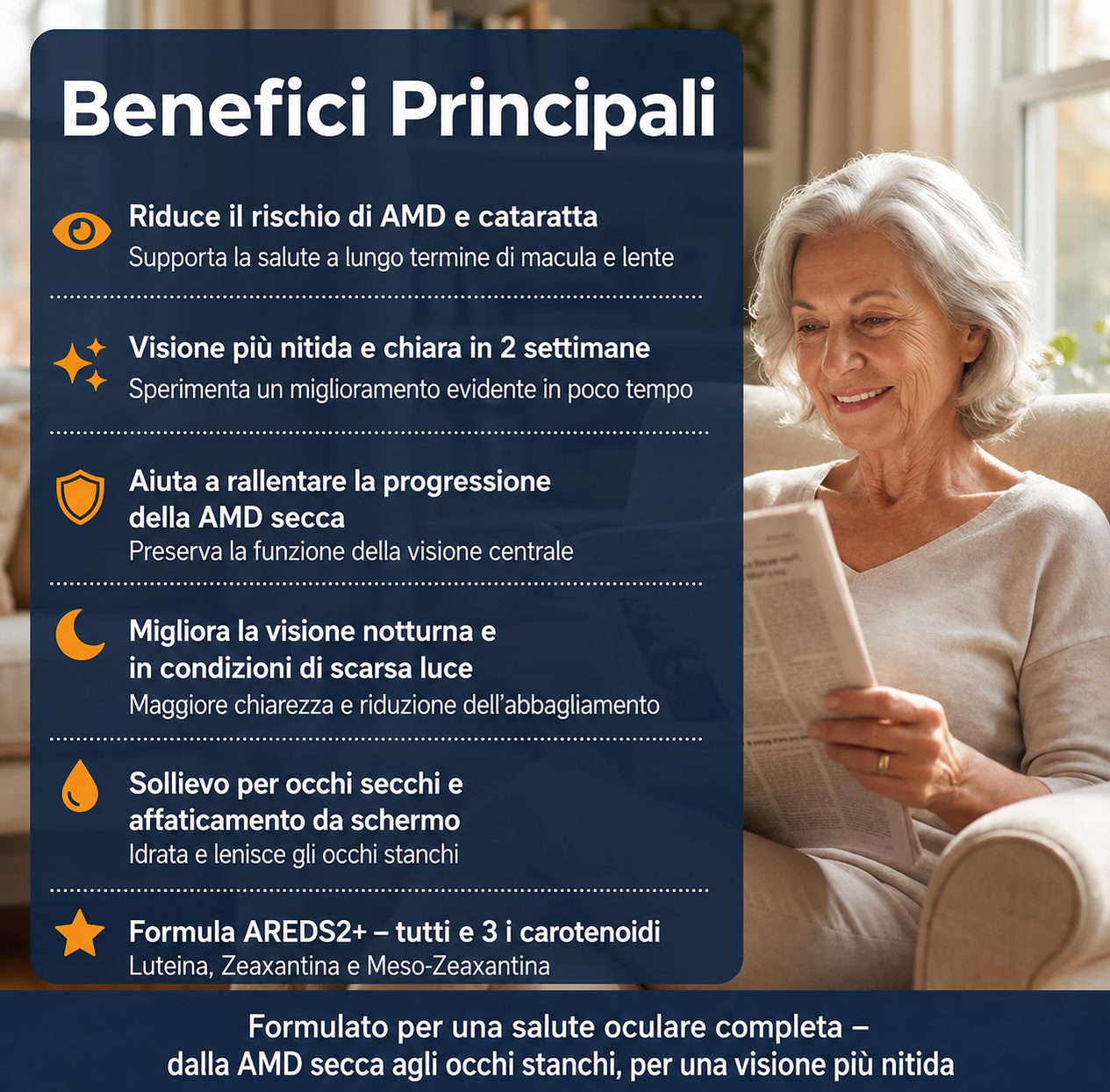 VisioVance Formula Avanzata 15 in 1 per la Salute degli Occhi